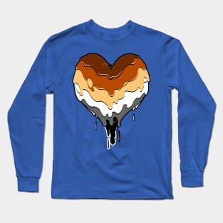 Bear Pride Rainbow Heart Long Sleeve T-Shirt